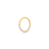 14kt Gold Front Facing Jewel Hinged Ring