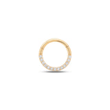 14kt Gold Front Facing Jewel Hinged Ring