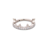Jeweled Crown Hinged Ring