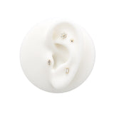 14kt Gold Threadless - Disk