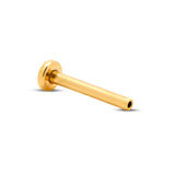 24kt Gold PVD Titanium Threadless Labret Pin