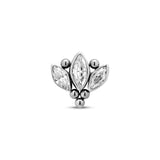 Threadless Cluster Jewel - Triple Marquise Attachment