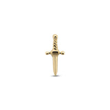 14kt Gold Threadless - Sword
