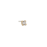 14kt Gold Threadless - Round with 8 bead Attachment - Lab Grown Diamond