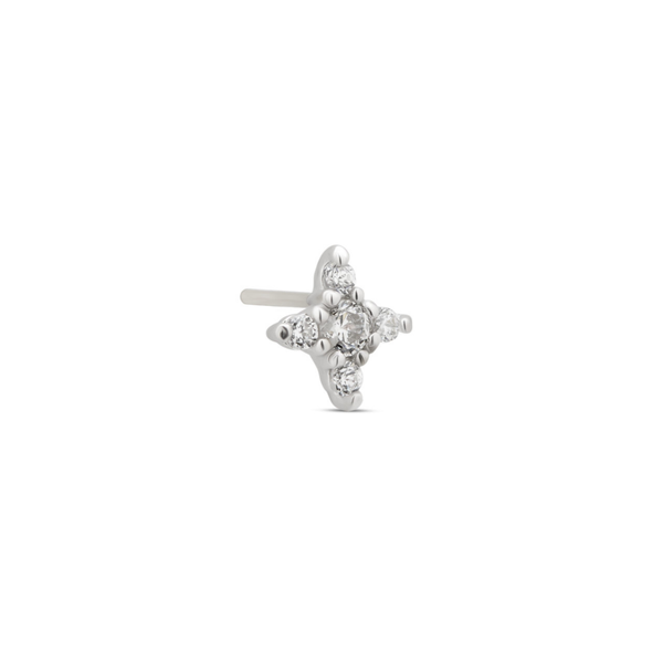 14kt White Gold Threadless - Twinkle Star Attachment