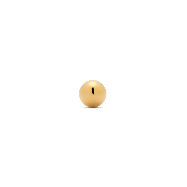 24kt Gold PVD Titanium Threadless Ball Attachment