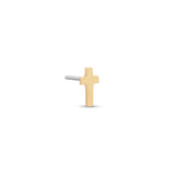 14kt Gold Threadless - Cross