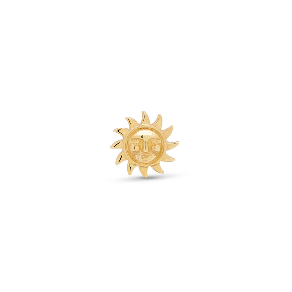 14kt Gold Threadless - Sun