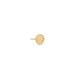 14kt Gold Threadless - Hammer Disk