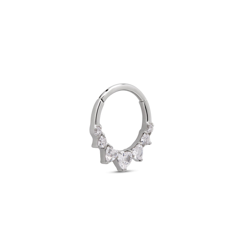 Heart Marquise Hinged Ring