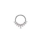 Flared Marquise Hinged Ring