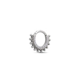 Jeweled Thick Spike Hinged Ring