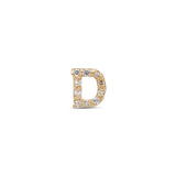 14kt Gold Threadless - Jewel D