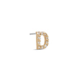 14kt Gold Threadless - Jewel D