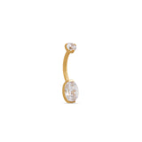 PVD Gold 24kt Titanium 2 Prong Mini Navel