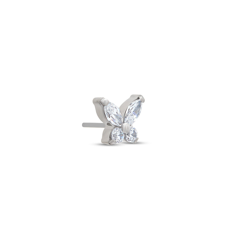 Threadless Jeweled Butterfly Attachment