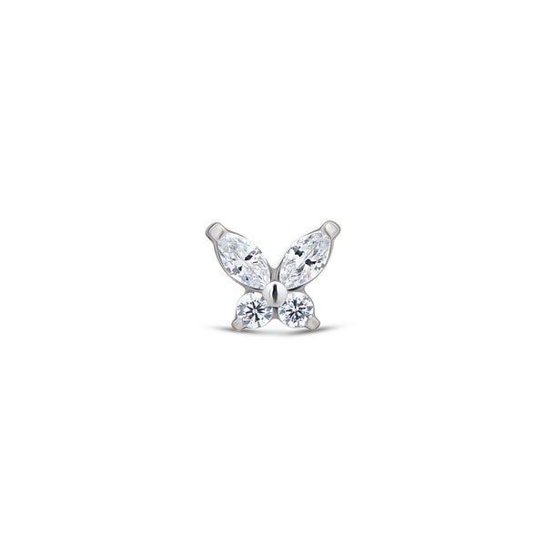 Threadless Jeweled Butterfly Attachment