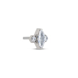 Threadless Marquise Stone w CZ Attachment