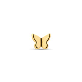 24kt Gold PVD Titanium Threadless Butterfly Attachment