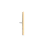 14kt Gold Threadless Straight Bar Attachment