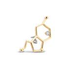 14kt Gold Threadless - Serotonin