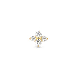 Trident Gold PVD Titanium Jeweled Attachment 4 Stones