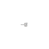 White Gold 14kt Threadless Prong Set