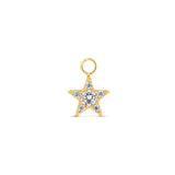 Trident 24kt Gold PVD Titanium Dangle Jewel Star