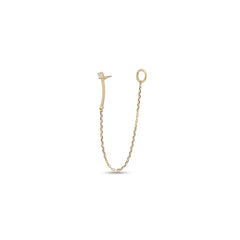 14kt Gold Threadless - Inoa - Left