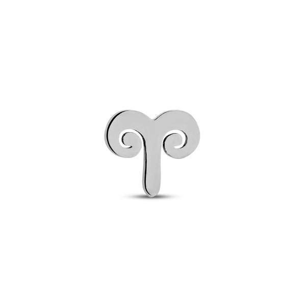 Trident Titanium Threadless Star Sign Aries