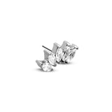 Threadless 5 Prong Set Crown Ovate Jeweled Attachment