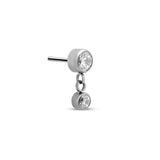 Threadless 4mm Jeweled Dangle Bezel Attachment