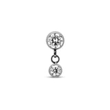 Threadless 4mm Jeweled Dangle Bezel Attachment