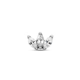 Internally Threaded Jeweled Marquise Attachment