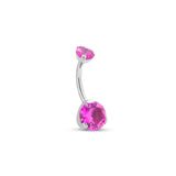 Titanium Internal Prong Set Navel