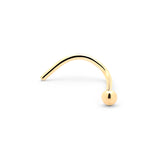 18ct Gold Nose Stud w Ball