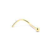 18ct Gold Nose Stud w Ball