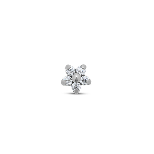 Small Jeweled Flower Attachment