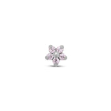 Internally Threaded Small Jeweled Flower Attachment