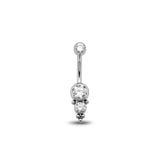 Jeweled Cluster Navel Bar 1.6mm x 10mm