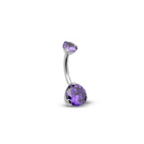 Titanium Internal Prong Set Navel