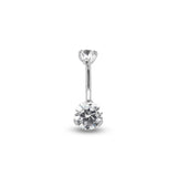 Titanium Internal Prong Set Navel