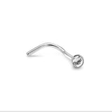 Trident Jeweled Curve Nose Stud